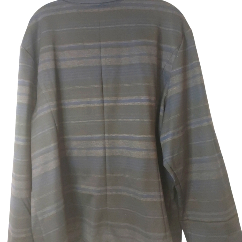 ASHLEY STEWART Career lined shape fit stripe blazer jacket plus sz 26 - Picture 5 of 9